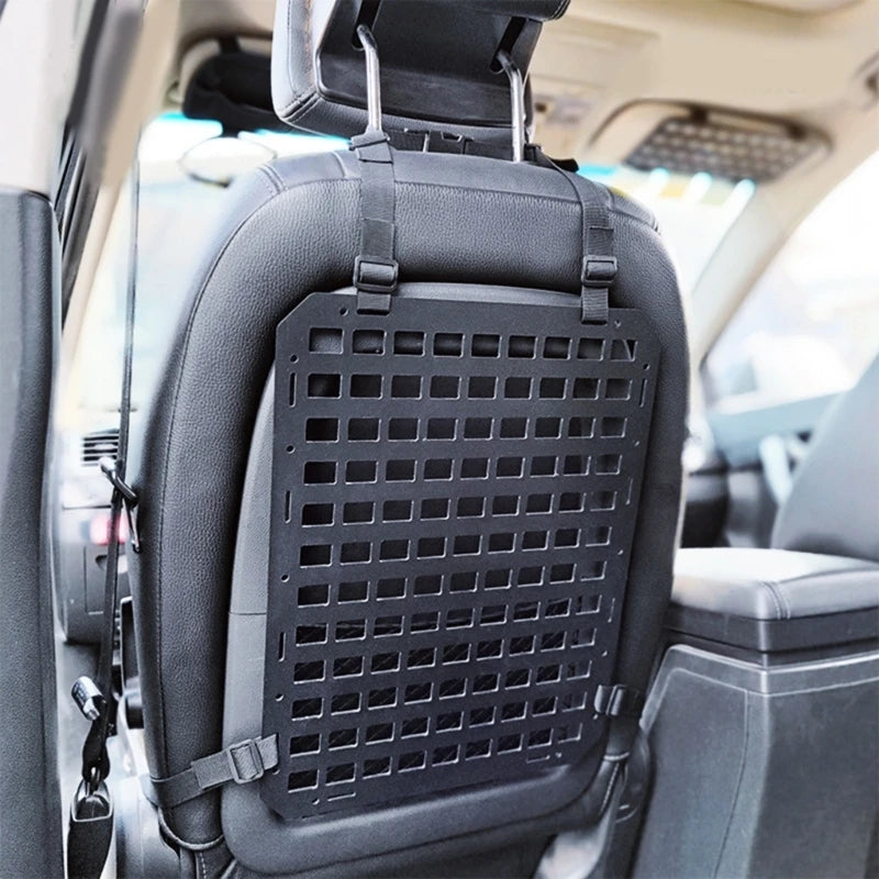 Tactically Car Back Organizers Rigid Molles Panel for Vehicles Truck Mount Rack Panel Tactically Gear Plate Durable