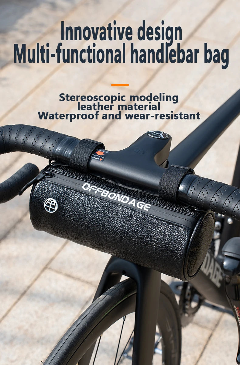 OFFBONDAGE BIke Bag Bicycle Front Bag Waterproof Handlebar Bag Portable Multifunctional Shoulder Bag Bicycle Accessory