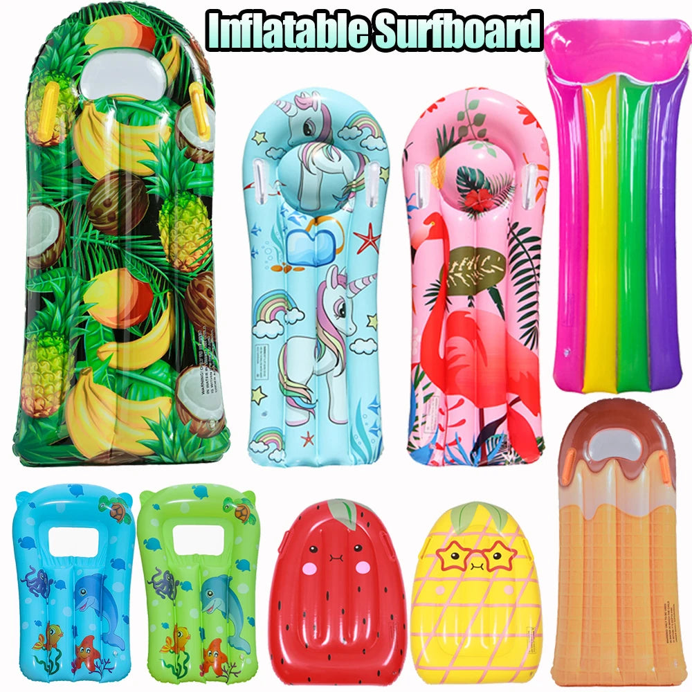 Kids Inflatable Surfboard Swimming Floating Mat Surfboard Pool Toy Children Bodyboards for Surfing Swimming Pool Water Sports