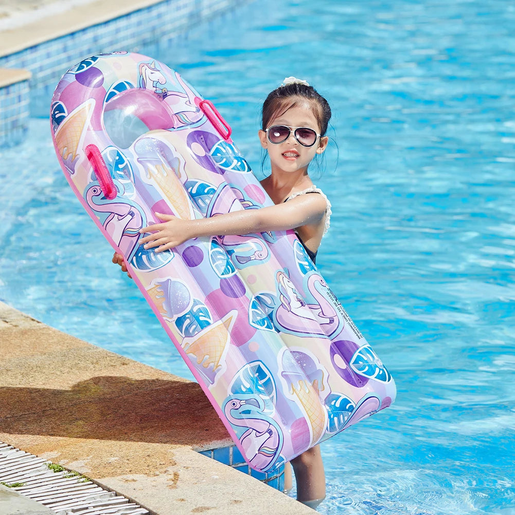 Kids Inflatable Surfboard Swimming Floating Mat Surfboard Pool Toy Children Bodyboards for Surfing Swimming Pool Water Sports