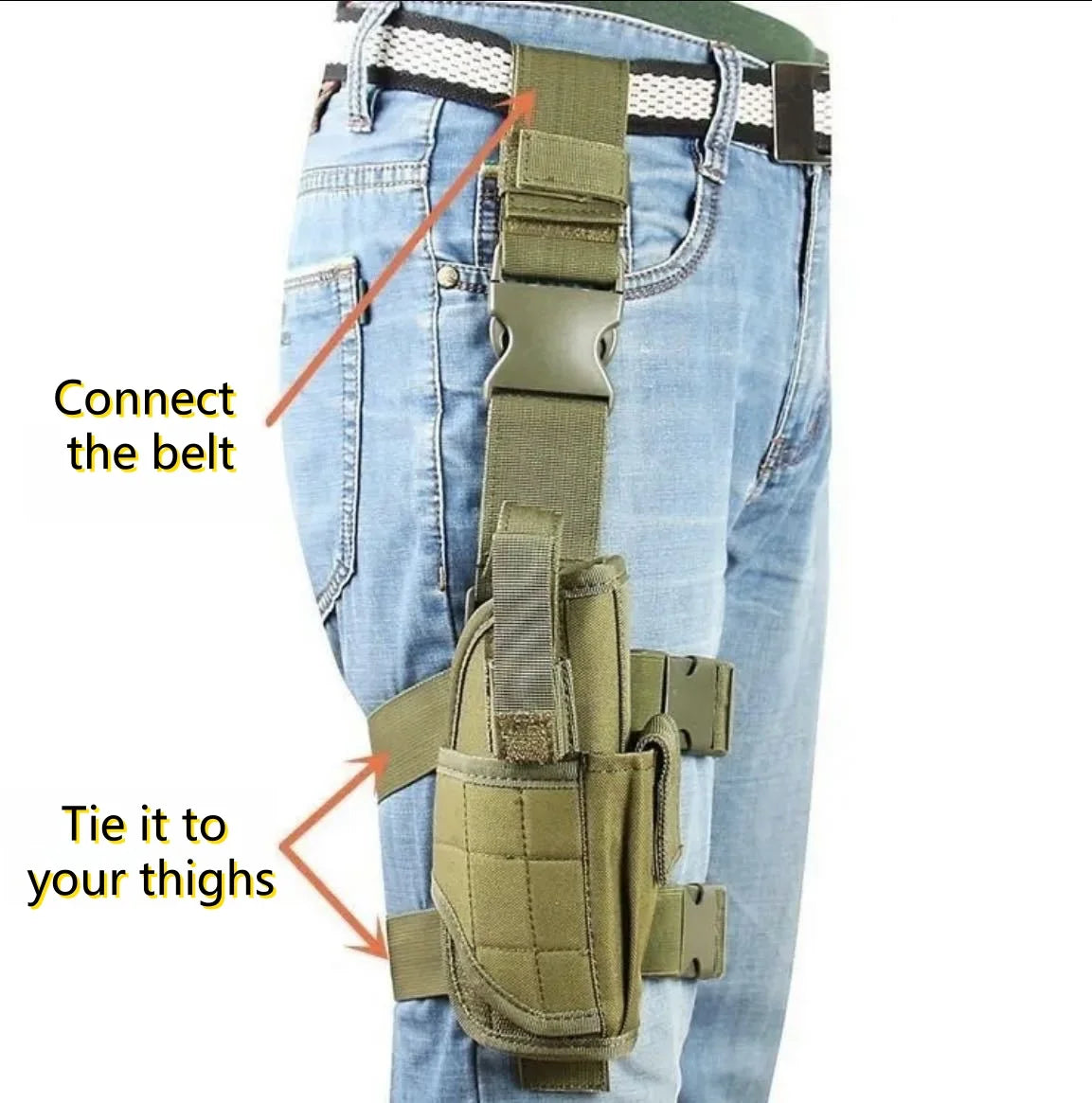 Multi-Function Leg Panel - MOLLE-Compatible Utility Pouch for Outdoor Gear Organization & Quick Access