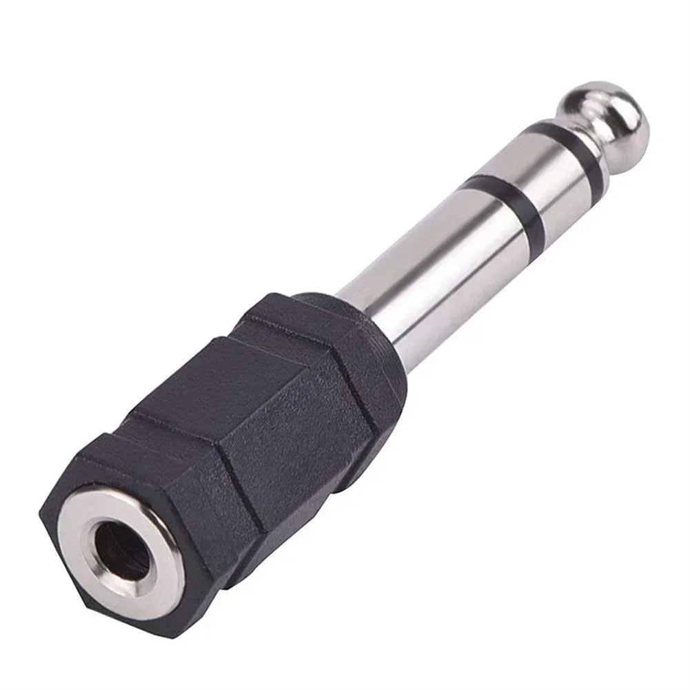 3.5mm Female To 6.35mm Male Stereo Headphone Audio Adaptor Microphone Connector For Pro Audio Applications
