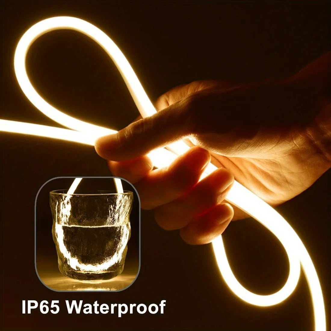 Neon LED Light Strip Smart Touch Sensor Switch Dimmable Neon Sign Flexible Led Ribbon Waterproof Rope Tube Lamp Backlight Decor