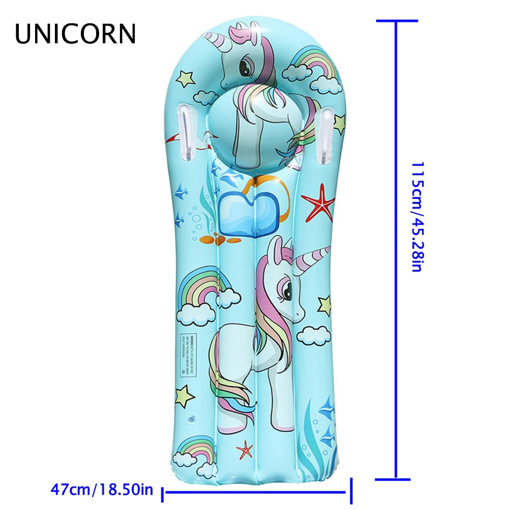 Kids Inflatable Surfboard Swimming Floating Mat Surfboard Pool Toy Children Bodyboards for Surfing Swimming Pool Water Sports