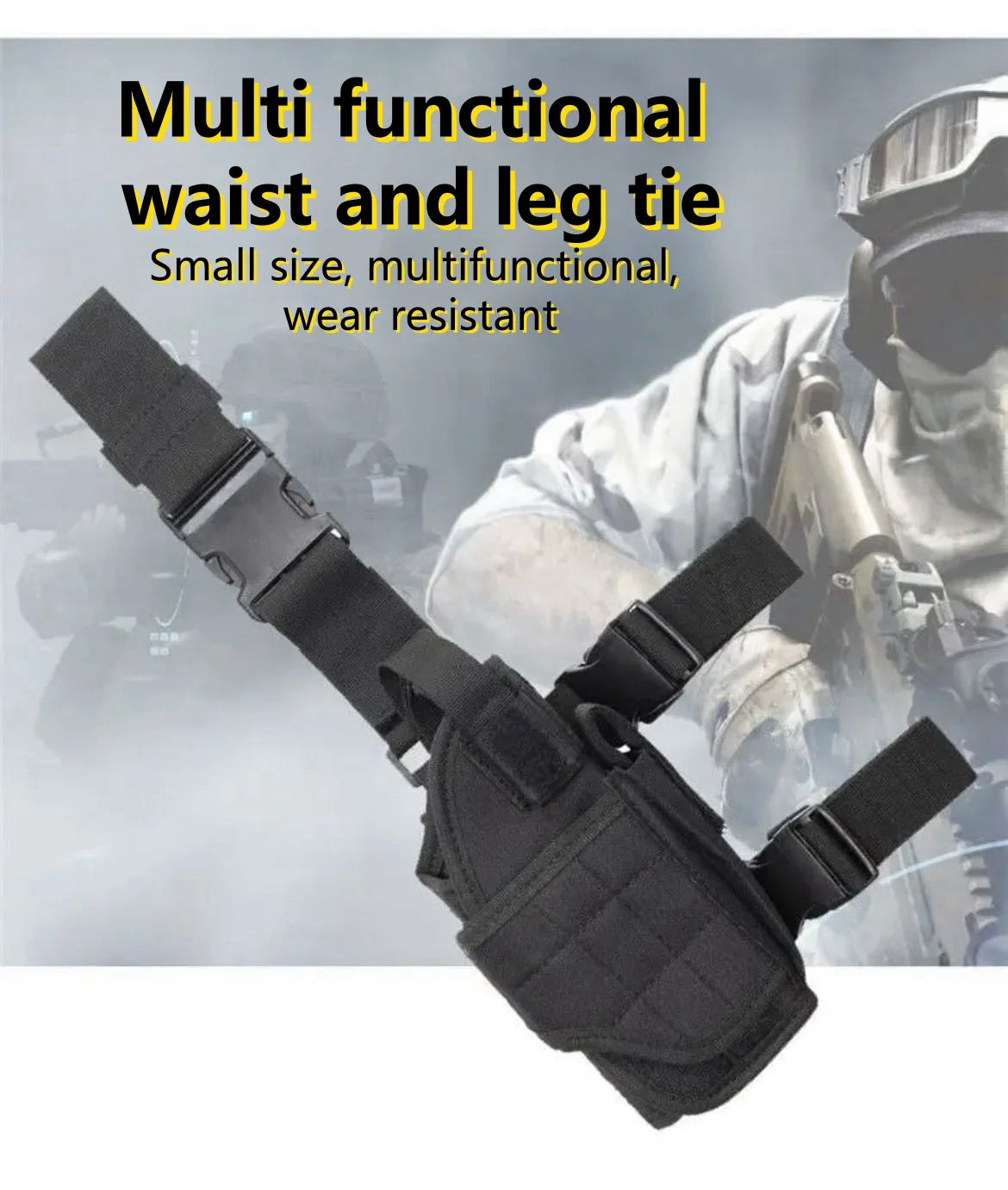 Multi-Function Leg Panel - MOLLE-Compatible Utility Pouch for Outdoor Gear Organization & Quick Access