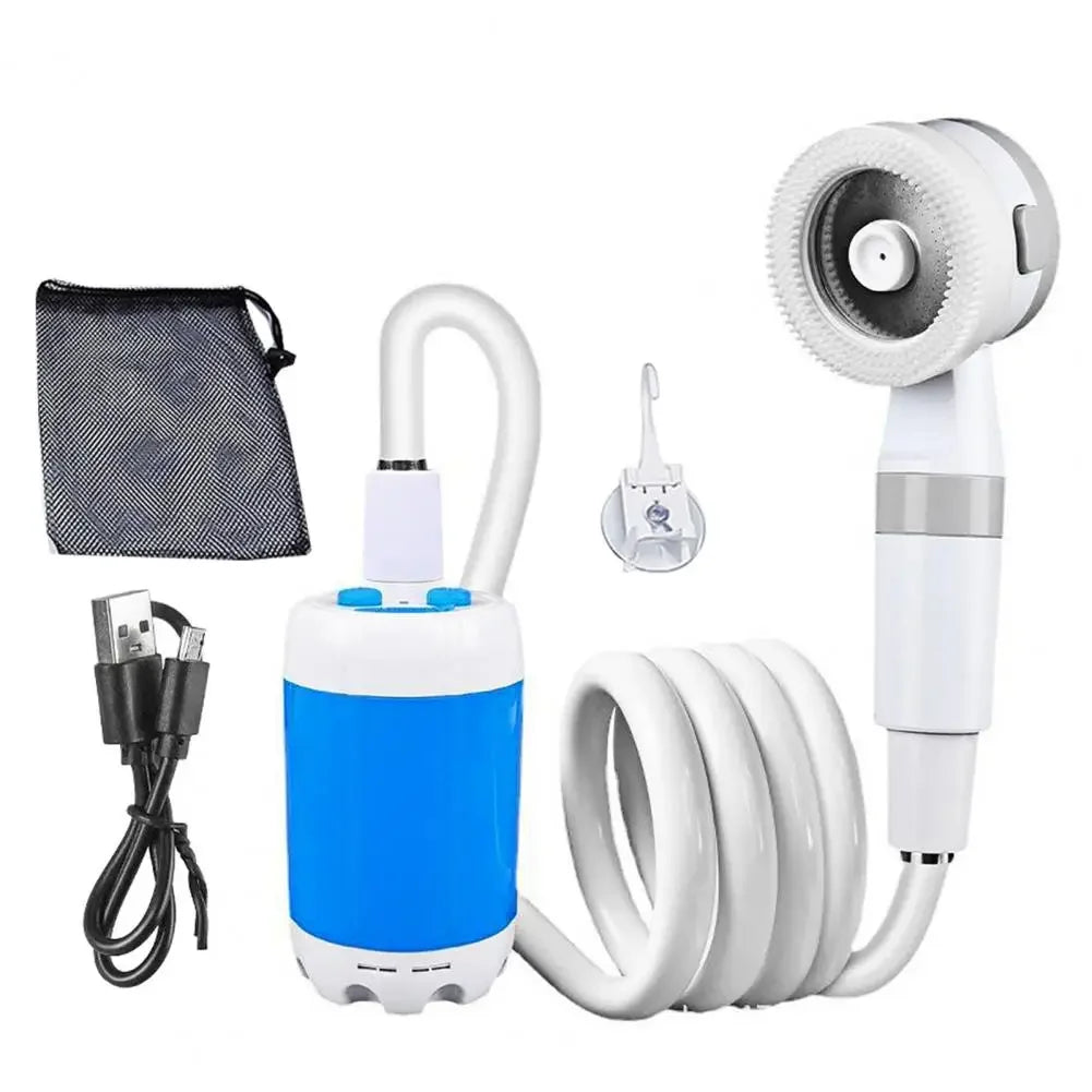 Portable Outdoor Shower Camping Rechargeable Electric Shower with Digital Display Pump