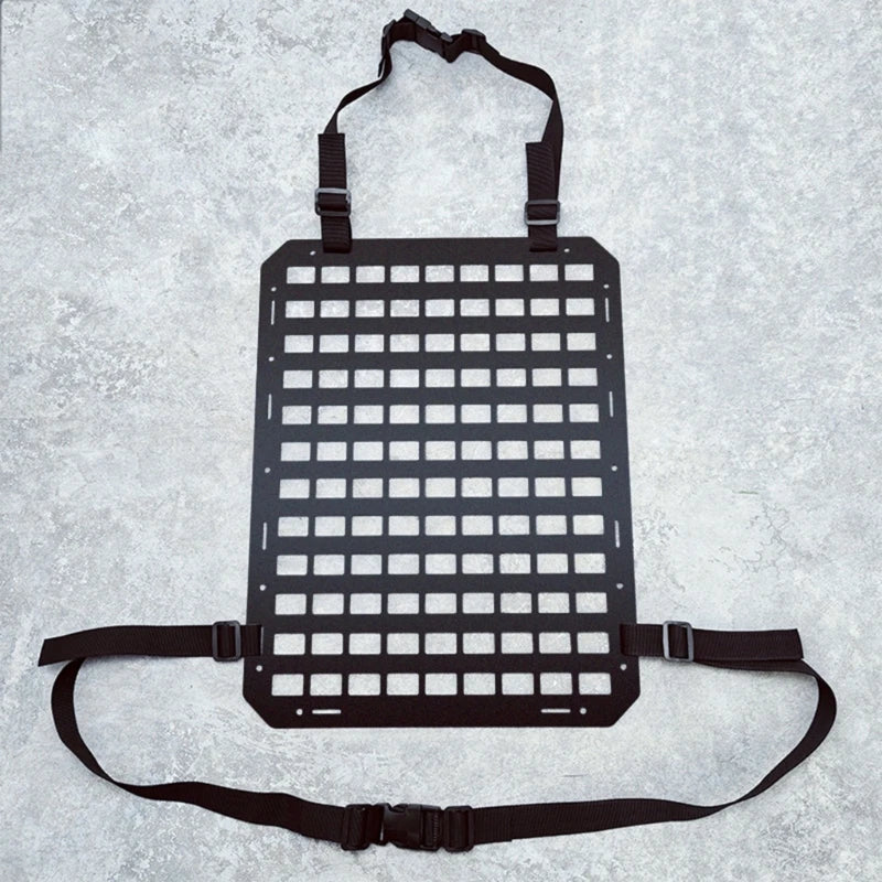 Tactically Car Back Organizers Rigid Molles Panel for Vehicles Truck Mount Rack Panel Tactically Gear Plate Durable