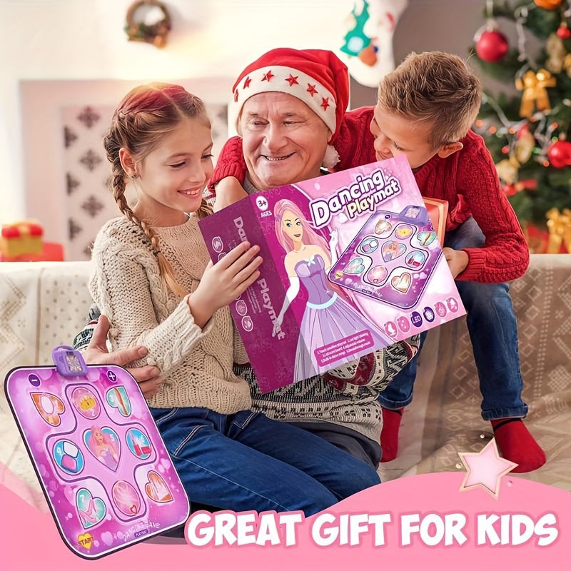 Kids LED Musical Dance Mat with 6 Game Modes-4