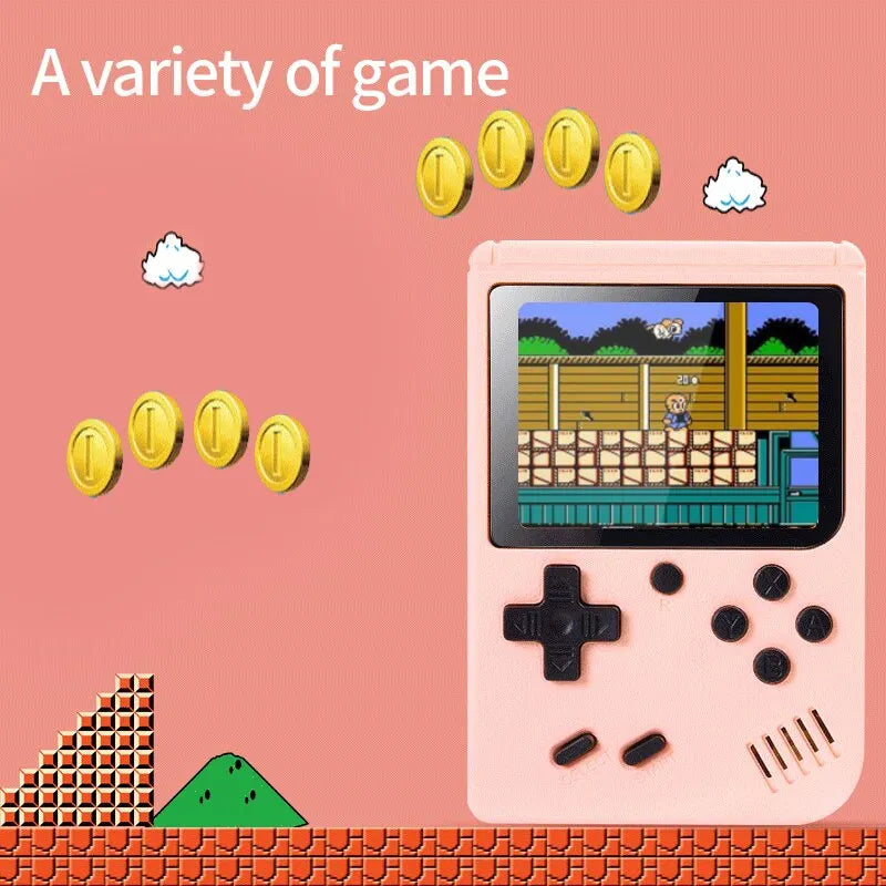 Retro Mini Handheld Game Console(Pink)-2