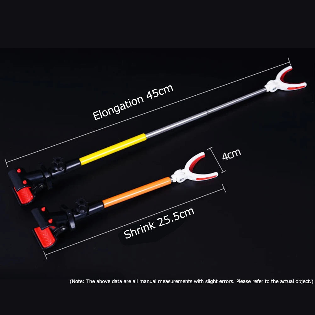 Telescopic Fishing Bracket Rod Holder Fishing Rod Holder Gear Tools Adjustable Wear-resistant Color Fishing Pole Support Stand