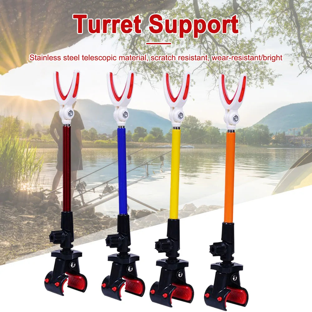 Telescopic Fishing Bracket Rod Holder Fishing Rod Holder Gear Tools Adjustable Wear-resistant Color Fishing Pole Support Stand