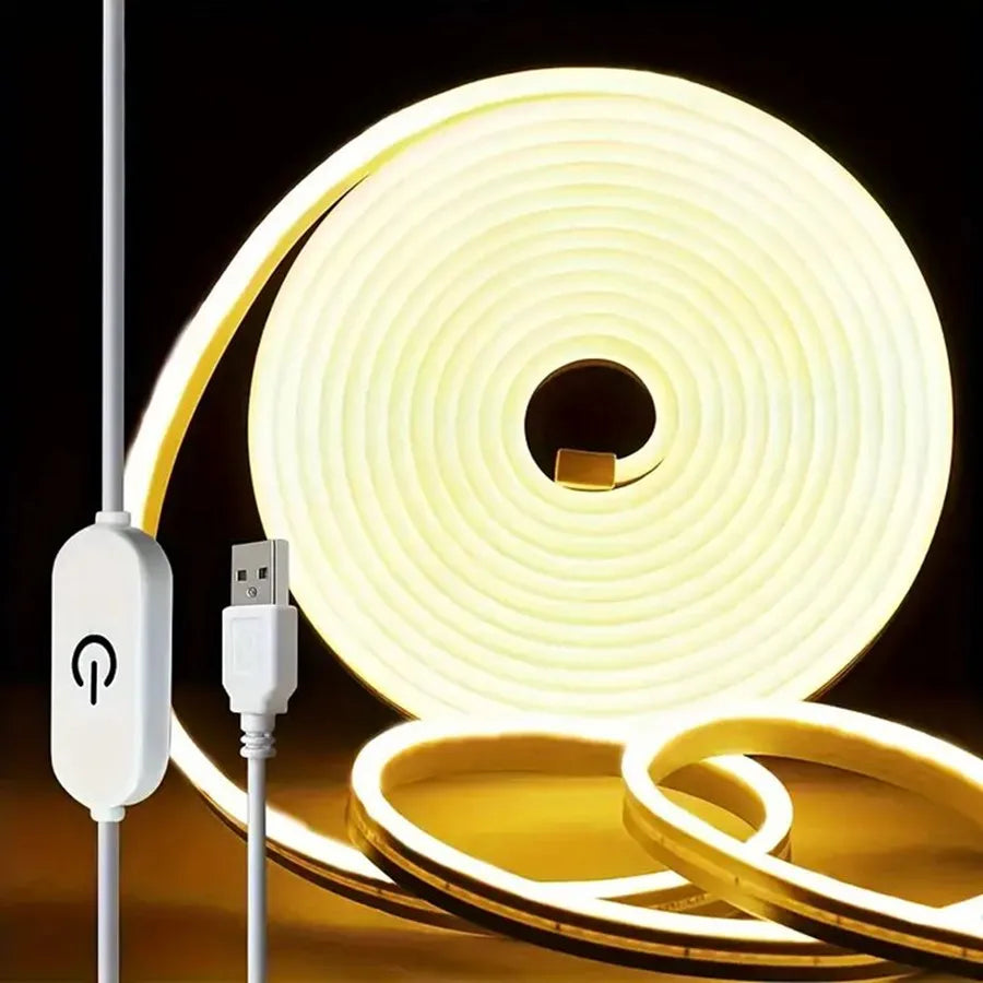 Neon LED Light Strip Smart Touch Sensor Switch Dimmable Neon Sign Flexible Led Ribbon Waterproof Rope Tube Lamp Backlight Decor