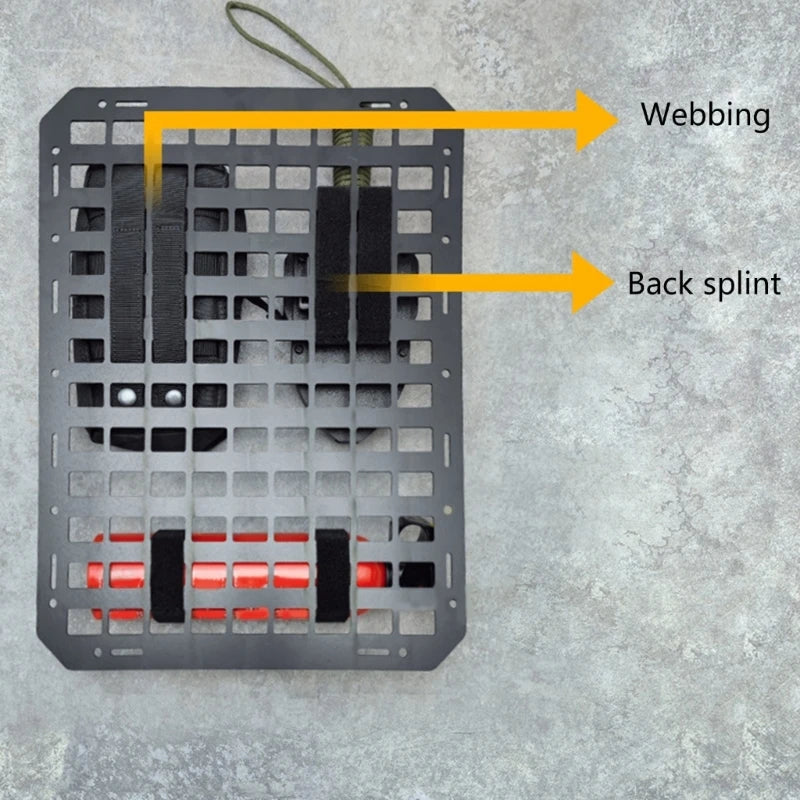 Tactically Car Back Organizers Rigid Molles Panel for Vehicles Truck Mount Rack Panel Tactically Gear Plate Durable