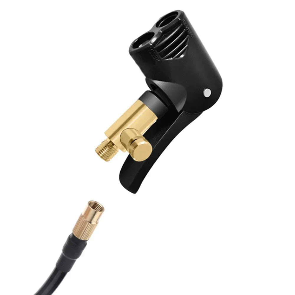 Bicycle air nozzle Brass Portable Inflatable Pump Bike Tire Air Chuck Pump Valve Connector Adapter Bicycle Tyre Wheel Valve part