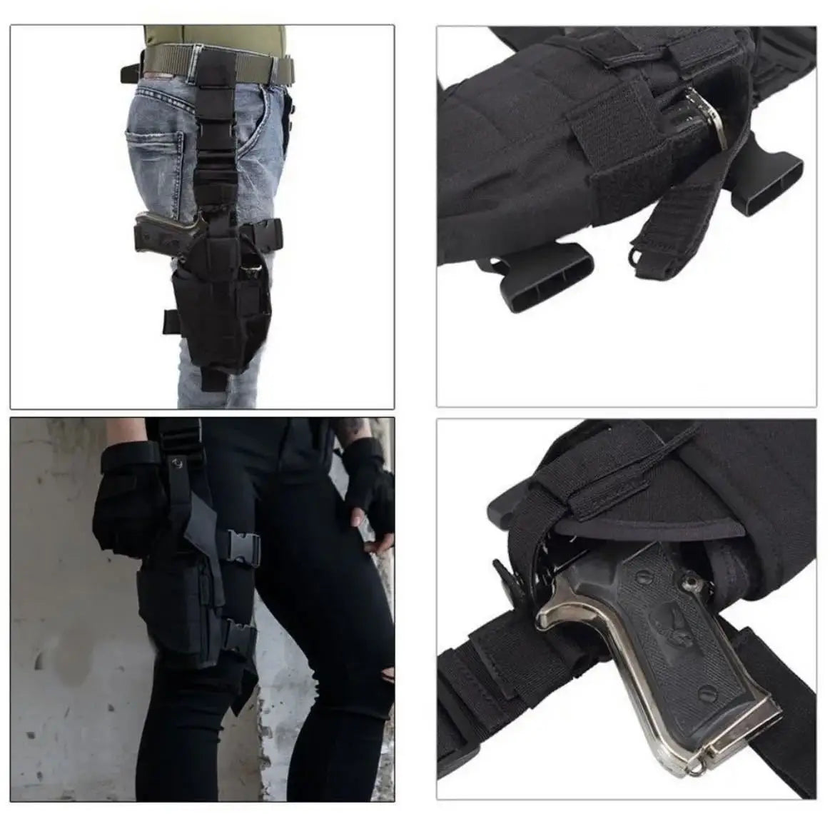 Multi-Function Leg Panel - MOLLE-Compatible Utility Pouch for Outdoor Gear Organization & Quick Access