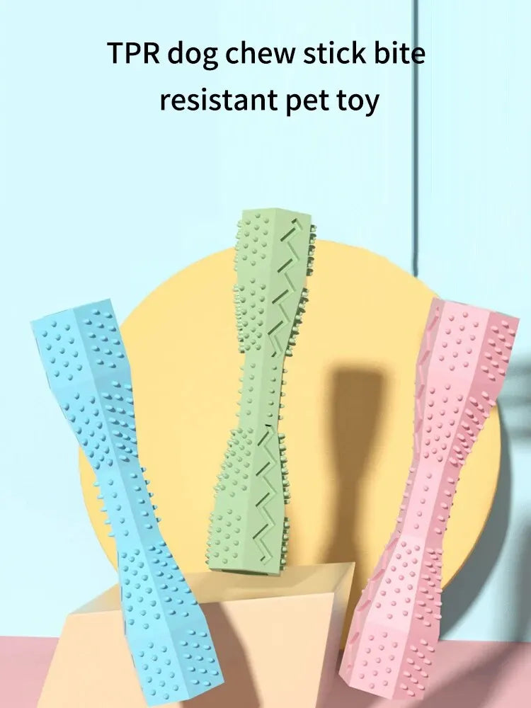 Pet Supplies Dog Chew Toy Pet Chew Leaky Toy TPR Material Dog Toothbrush Grinding Teeth Cleaning Stick