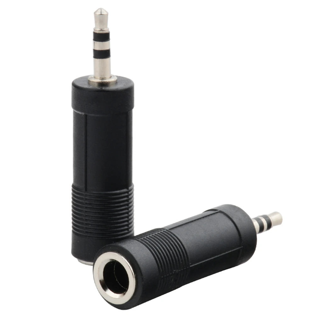 3.5mm Female To 6.35mm Male Stereo Headphone Audio Adaptor Microphone Connector For Pro Audio Applications