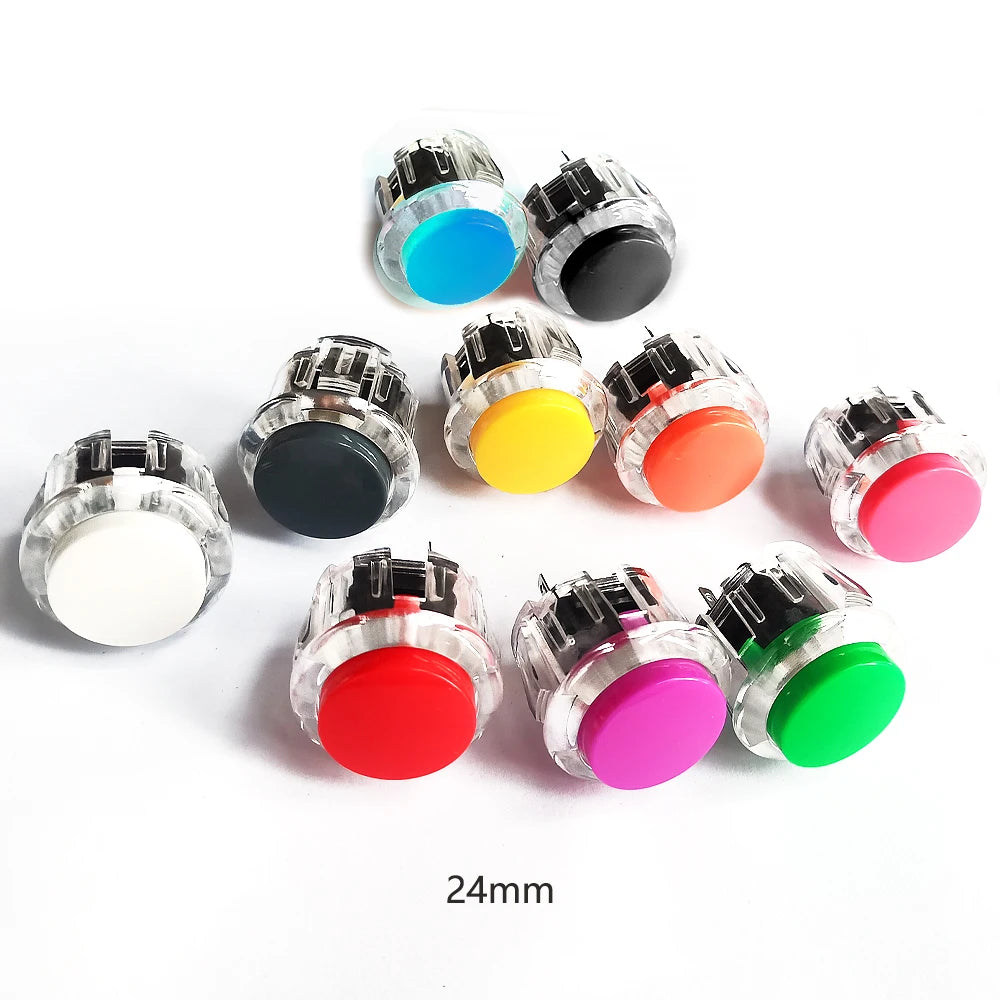 Arcade Game Diy Joystick Clear Push Button Zero Delay Usb Board Controller For PC Raspberry Pi Mame Neo Geo Copy SANWA Kit