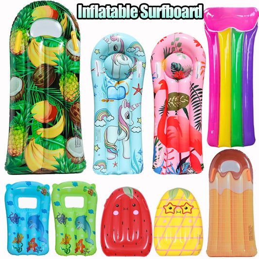 Kids Inflatable Surfboard Swimming Floating Mat Surfboard Pool Toy Children Bodyboards for Surfing Swimming Pool Water Sports