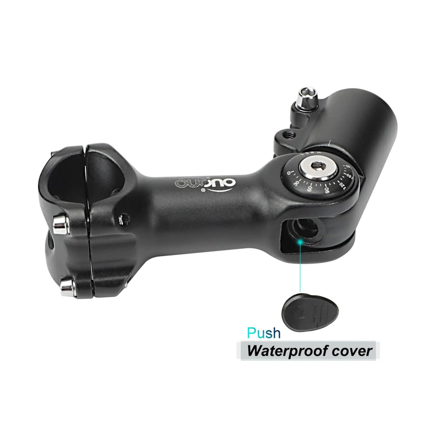 OUO MTB Adjustable Stem MTB Power Bike Table 90-180 Degree Bicycle Handlebar Extender 25.4/31.8mm Down Stem Extension Dual Lock