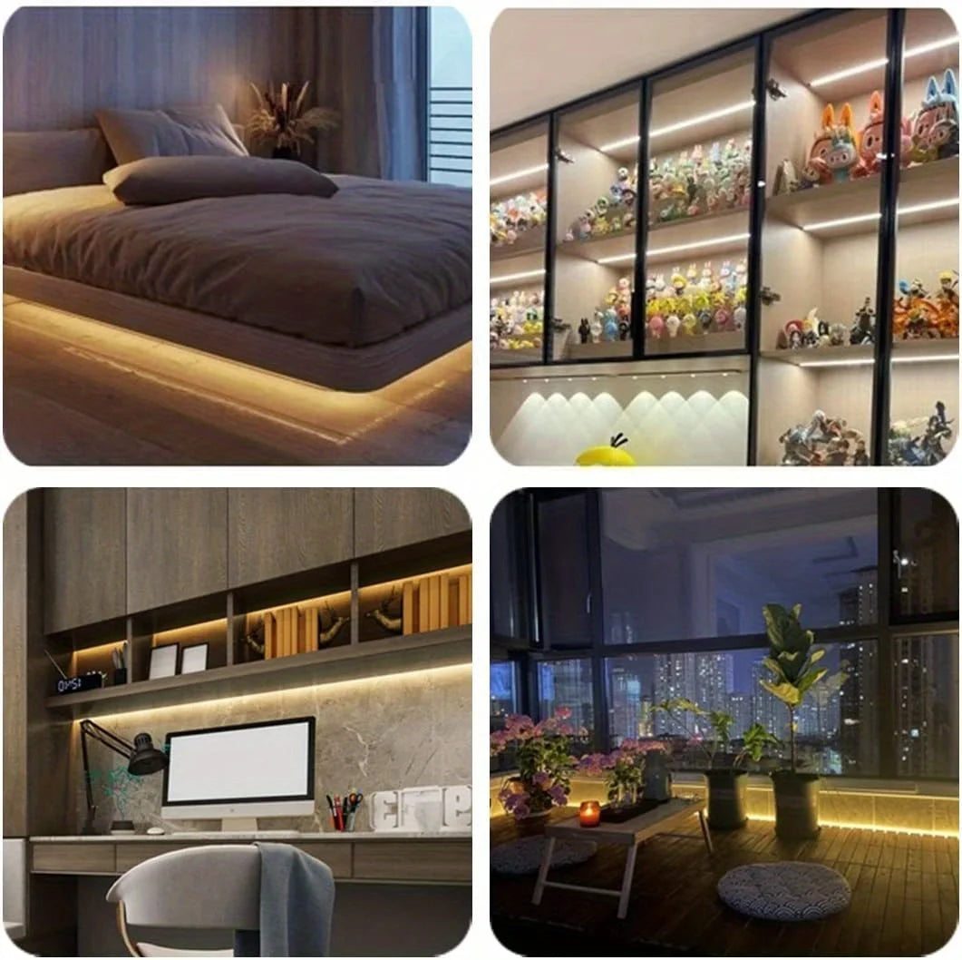 Neon LED Light Strip Smart Touch Sensor Switch Dimmable Neon Sign Flexible Led Ribbon Waterproof Rope Tube Lamp Backlight Decor