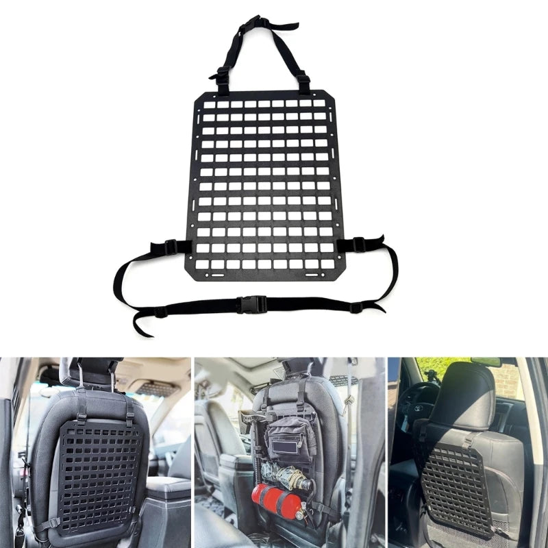 Tactically Car Back Organizers Rigid Molles Panel for Vehicles Truck Mount Rack Panel Tactically Gear Plate Durable
