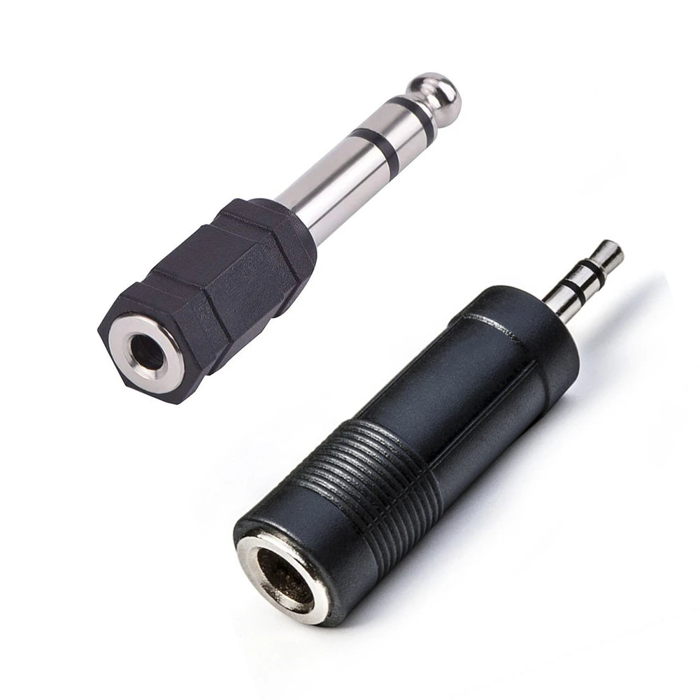 3.5mm Female To 6.35mm Male Stereo Headphone Audio Adaptor Microphone Connector For Pro Audio Applications