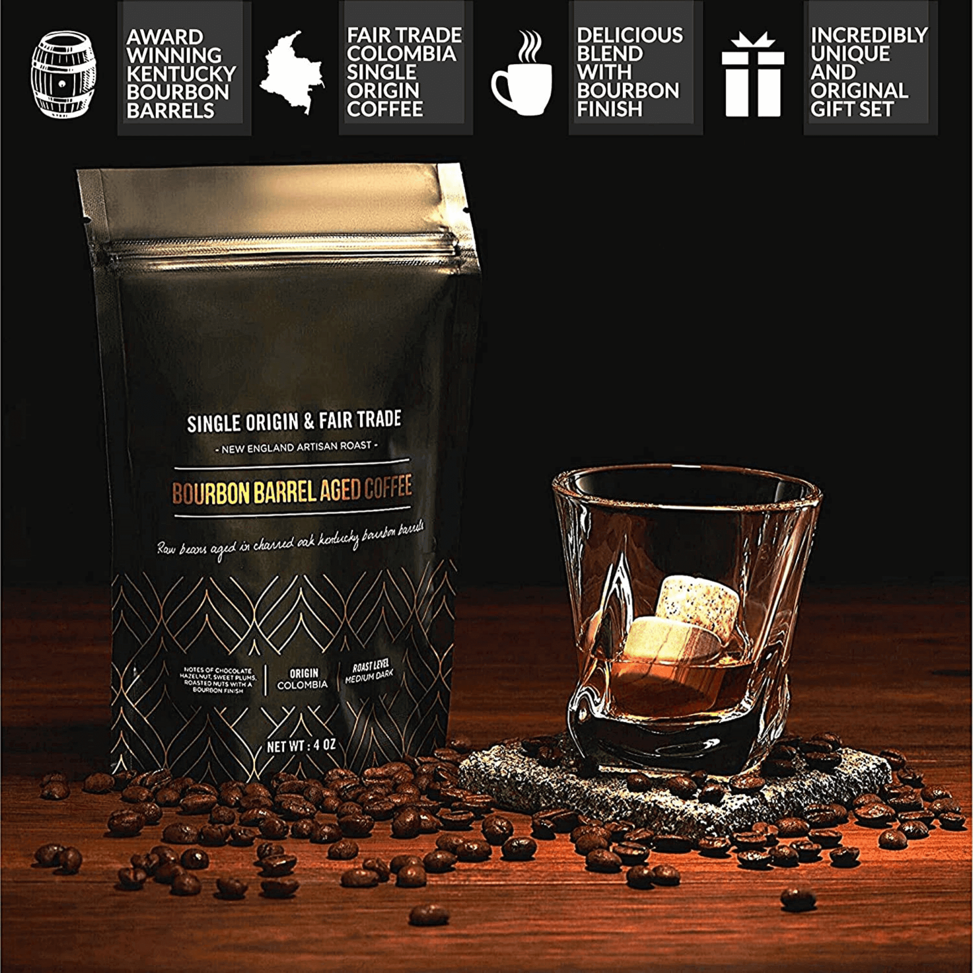 The Gourmet Set - ROCKS x Bourbon Barrel Aged Coffee-1
