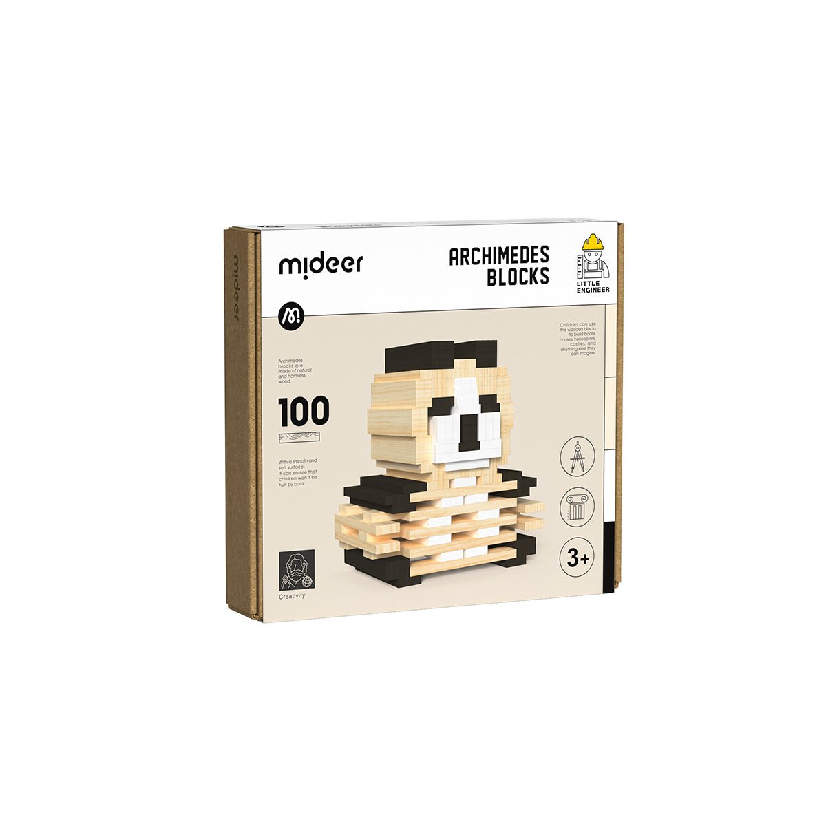 Archimedes Blocks 100pcs Black & White-0