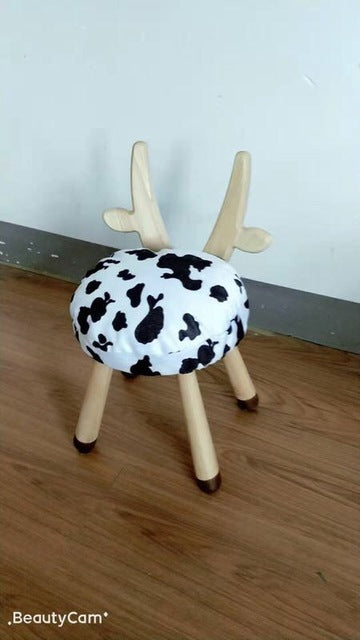 Solid Wood Stool Kindergarten Stool Baby Chair School Desk and Chair-0