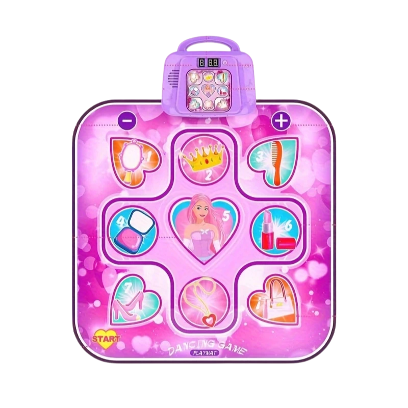 Kids LED Musical Dance Mat with 6 Game Modes-0